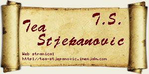 Tea Stjepanović vizit kartica